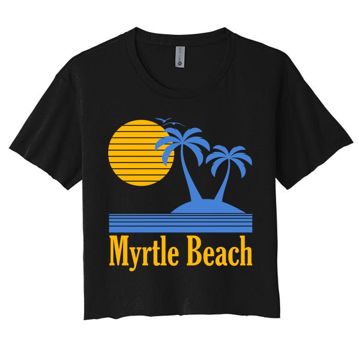 Myrtle Beach Summer Palm Tree Crop Top