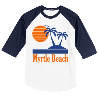 Myrtle Beach Summer Palm Tree Baseball Sleeve Shirt