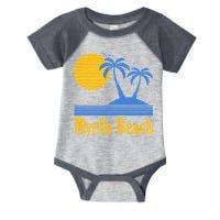Myrtle Beach Summer Palm Tree Infant Baby Jersey Bodysuit