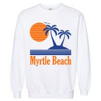 Myrtle Beach Summer Palm Tree Garment-Dyed Sweatshirt
