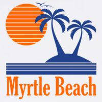 Myrtle Beach Summer Palm Tree Garment-Dyed Sweatshirt