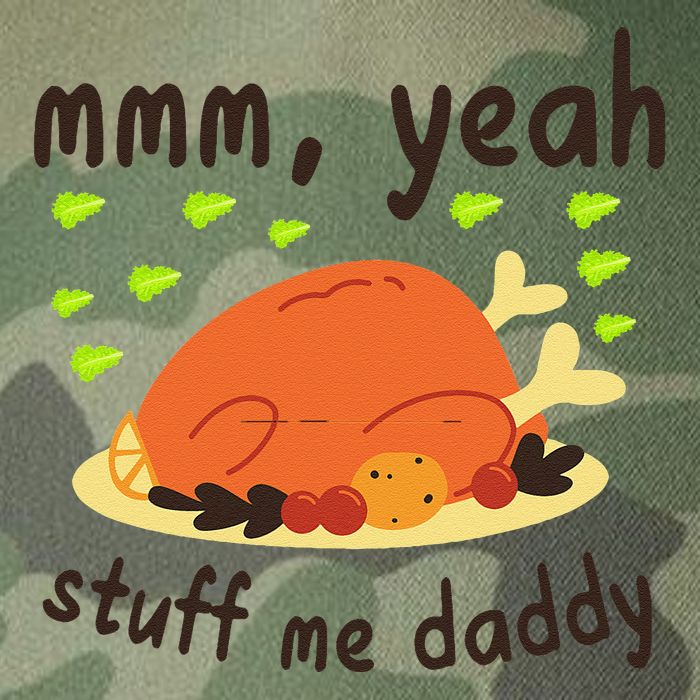 Mmm Yeah Stuff Me Daddy Thanksgiving Turkey Legacy Tie Dye Trucker Hat