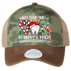 May Your Smile Be Merry Bright Christmas Holiday Season Legacy Tie Dye Trucker Hat