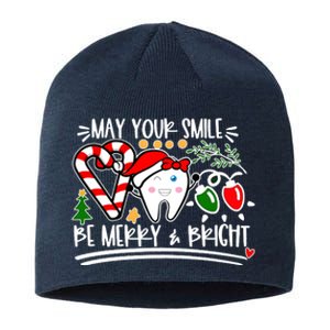 May Your Smile Be Merry Bright Christmas Holiday Season Sustainable Beanie