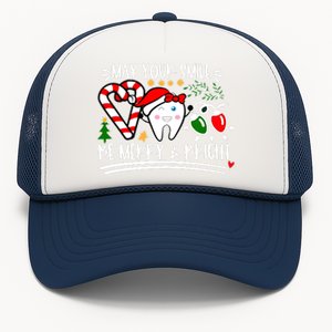 May Your Smile Be Merry Bright Christmas Holiday Season Trucker Hat