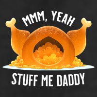 Mmm, Yeah Stuff Me Daddy Sexy Funny Thanksgiving Turkey Cool Comfort Performance Bucket Hat
