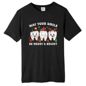 May Your Smile Be Merry And Bright Dental Dentist Merry Xmas Tall Fusion ChromaSoft Performance T-Shirt