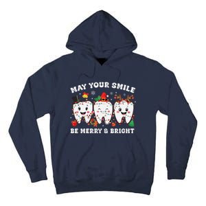 May Your Smile Be Merry And Bright Dental Dentist Merry Xmas Tall Hoodie