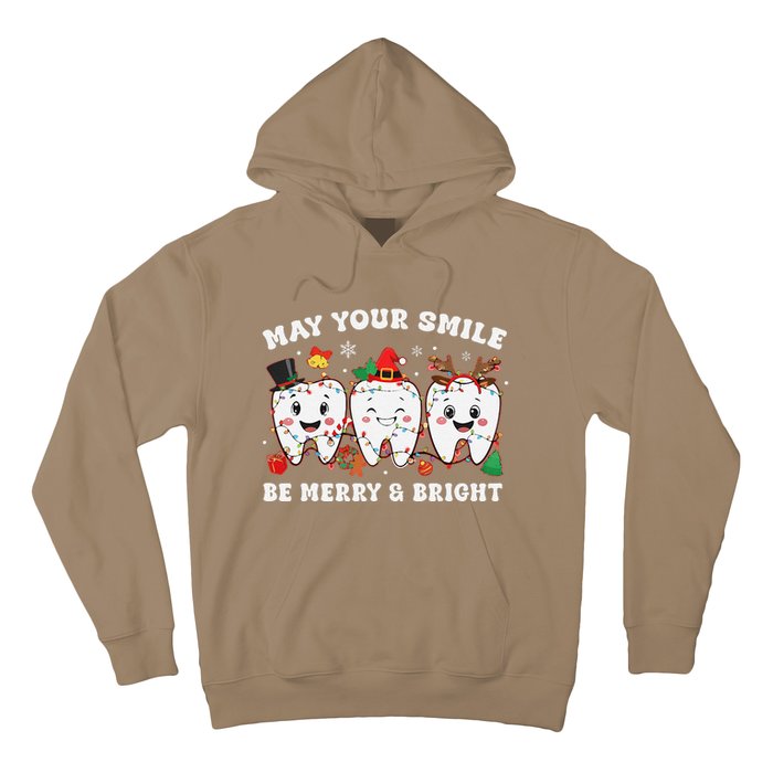 May Your Smile Be Merry And Bright Dental Dentist Merry Xmas Hoodie