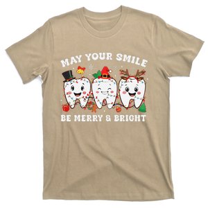 May Your Smile Be Merry And Bright Dental Dentist Merry Xmas T-Shirt