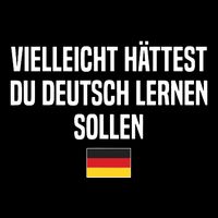 Maybe You Should Have Learned German Germany German Saying Stripe Pom Pom Beanie