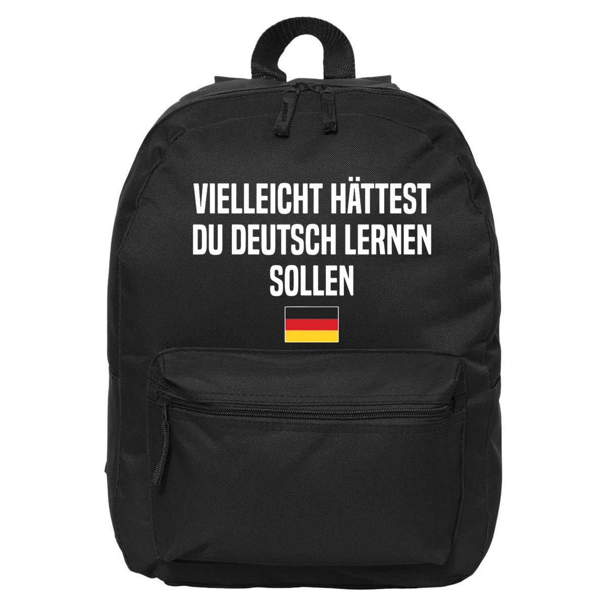 Maybe You Should Have Learned German Germany German Saying 16 in Basic Backpack