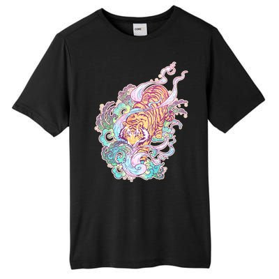 Mystical Tiger Tattoo Design Tall Fusion ChromaSoft Performance T-Shirt