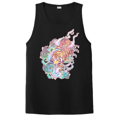 Mystical Tiger Tattoo Design PosiCharge Competitor Tank