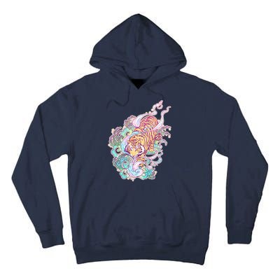 Mystical Tiger Tattoo Design Tall Hoodie