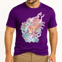 Mystical Tiger Tattoo Design Cooling Performance Crew T-Shirt