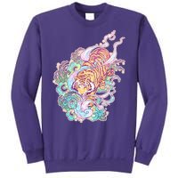 Mystical Tiger Tattoo Design Sweatshirt