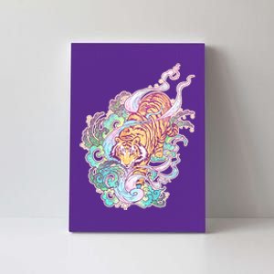 Mystical Tiger Tattoo Design Canvas