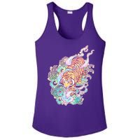 Mystical Tiger Tattoo Design Ladies PosiCharge Competitor Racerback Tank