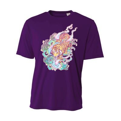 Mystical Tiger Tattoo Design Performance Sprint T-Shirt