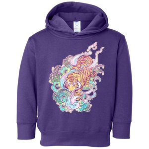 Mystical Tiger Tattoo Design Toddler Hoodie