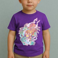 Mystical Tiger Tattoo Design Toddler T-Shirt