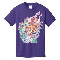 Mystical Tiger Tattoo Design Kids T-Shirt