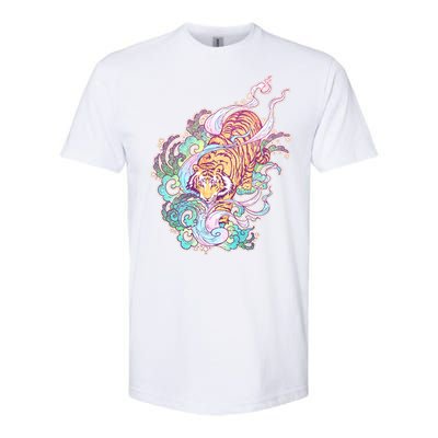 Mystical Tiger Tattoo Design Softstyle CVC T-Shirt