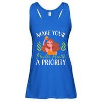 Make Your Tal Health A Priority Tal Health Awareness Gift Ladies Essential Flowy Tank