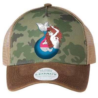 Mythical Abstract Mermaid Legacy Tie Dye Trucker Hat