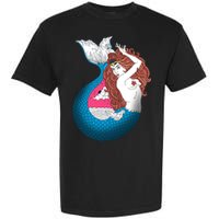 Mythical Abstract Mermaid Garment-Dyed Heavyweight T-Shirt