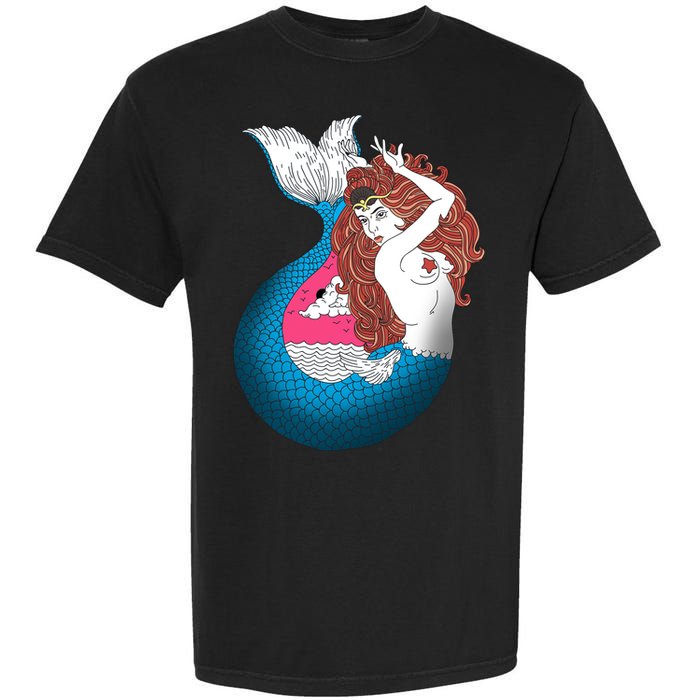 Mythical Abstract Mermaid Garment-Dyed Heavyweight T-Shirt