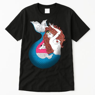 Mythical Abstract Mermaid Tall T-Shirt