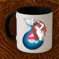 Mythical Abstract Mermaid Mug