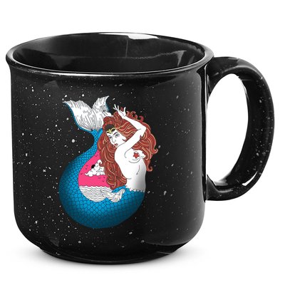 Mythical Abstract Mermaid 15oz Campfire Ceramic Mug
