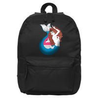 Mythical Abstract Mermaid 16 in Basic Backpack