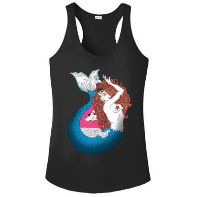 Mythical Abstract Mermaid Ladies PosiCharge Competitor Racerback Tank