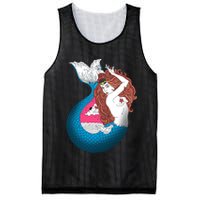 Mythical Abstract Mermaid Mesh Reversible Basketball Jersey Tank