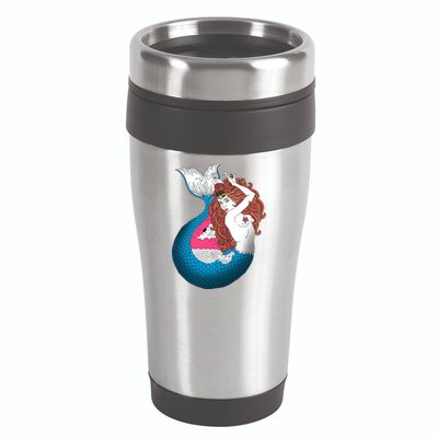 Mythical Abstract Mermaid 16oz Travel Tumbler