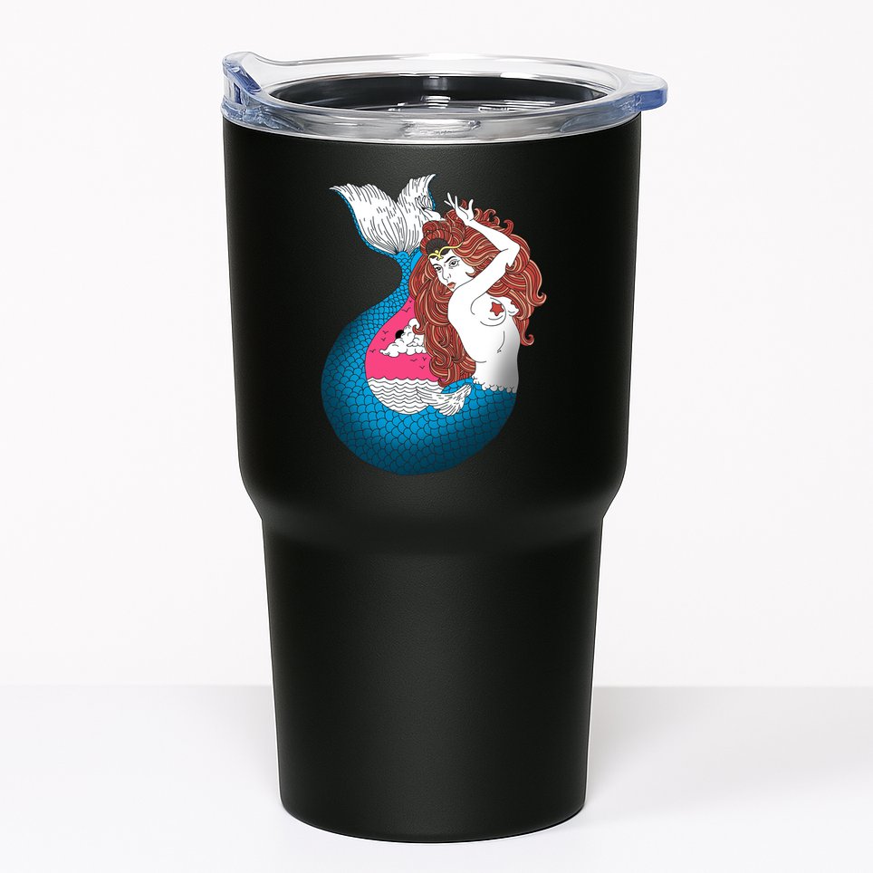 Mythical Abstract Mermaid Tumbler