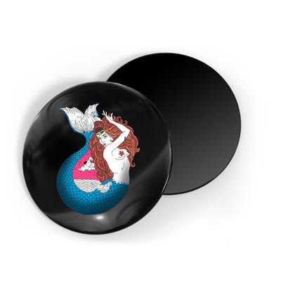 Mythical Abstract Mermaid Magnet