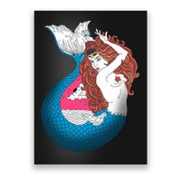 Mythical Abstract Mermaid Poster