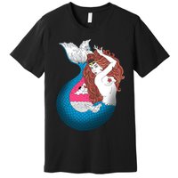 Mythical Abstract Mermaid Premium T-Shirt