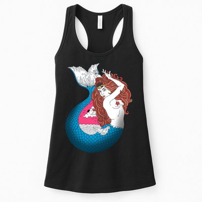 Mythical Abstract Mermaid Womens Tank Top