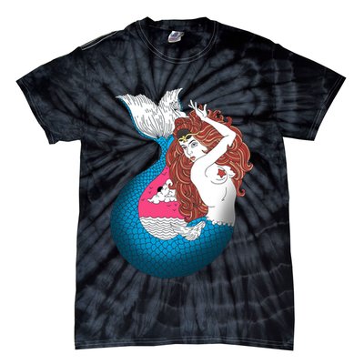 Mythical Abstract Mermaid Tie-Dye T-Shirt