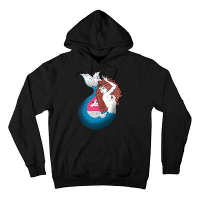 Mythical Abstract Mermaid Tall Hoodie