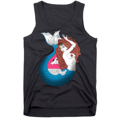 Mythical Abstract Mermaid Tank Top