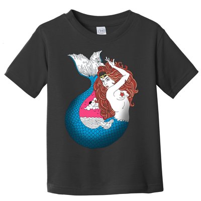 Mythical Abstract Mermaid Toddler T-Shirt