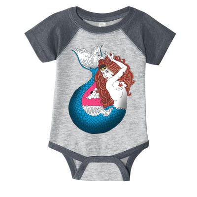 Mythical Abstract Mermaid Infant Baby Jersey Bodysuit