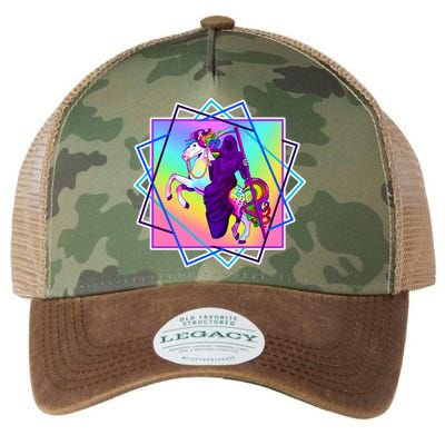 Mythical Reaper Colorful Unicorn Legacy Tie Dye Trucker Hat